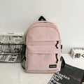 2025 Hot Sale Stylish Multi-Pocket School Computer Backpack Waterproof Nylon with Simple Solid Color for Travel