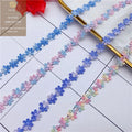 Wholesale Polyester Embroidered Lace Wedding Dress Clothing Accessories Rose Flower Border Lace Trim Trimming Lace