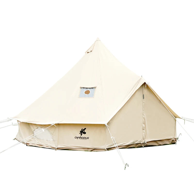 Camping Tent Tenda De Acampamento 2025 Manufacturer Wholesale Outdoor Luxury Campsite Large Camping Leisure Pyramid Tent
