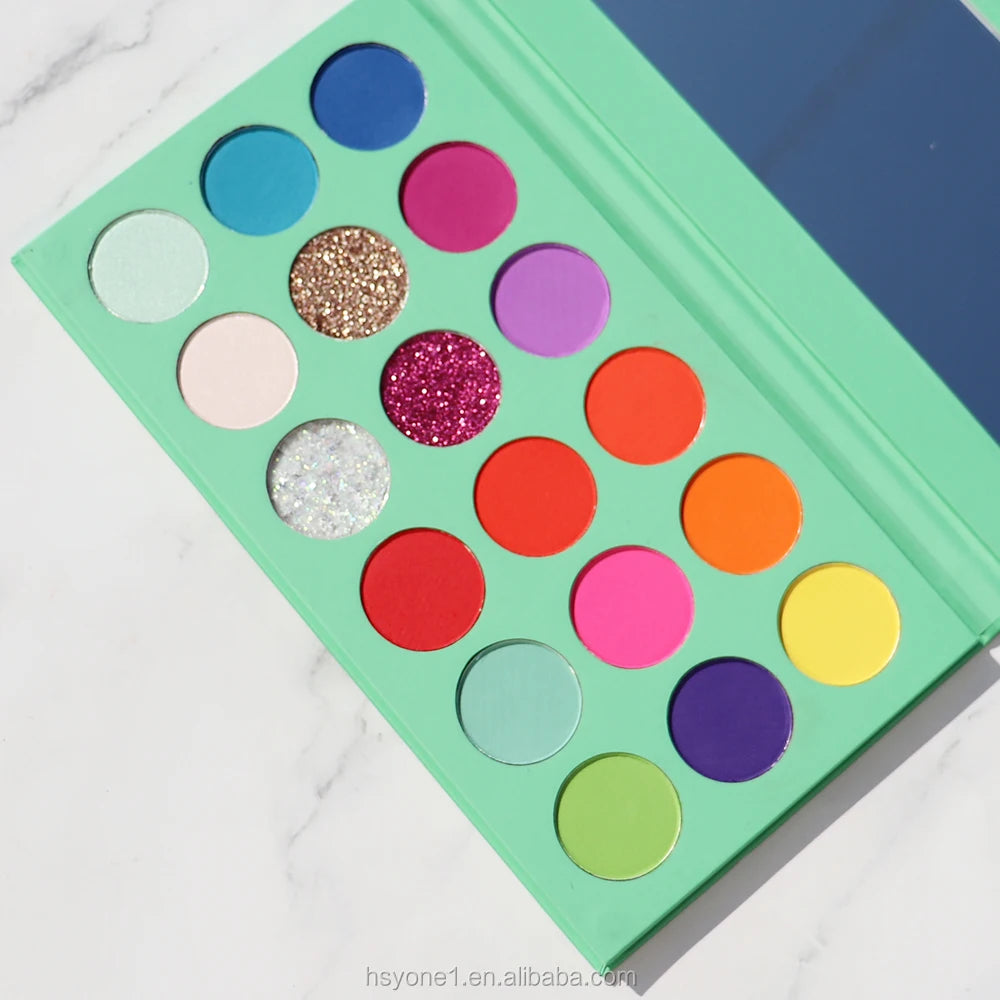 Custom Dark Skin Eyeshadow Palette Luminous Finish Private Label Shimmer Metallic Dry Eye Shadow Well-Stocked Powder Single