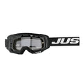 Just1 Vitro Italy Party Mask Black and White for Outdoor Use Made of Durable Cloth Silk Foam Fabric and Ice Silk