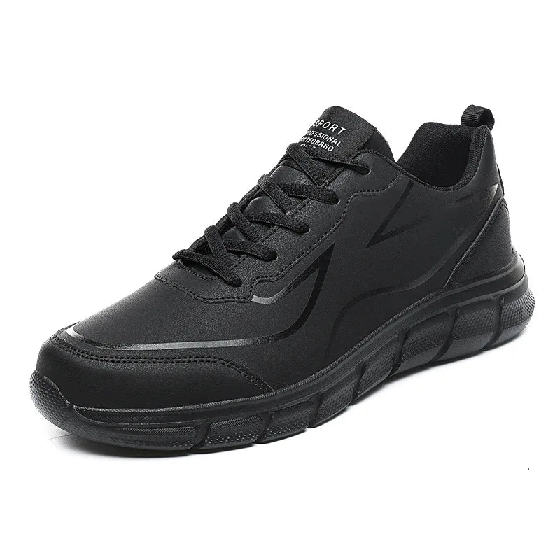 Men's Best Selling Solid Color Trendy Sneakers Round Toe Thick Bottom Men's Casual Shoes Comfortable Non-Slip Men Running Shoes