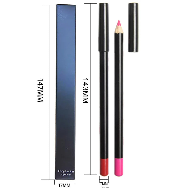 New High Quality Matte Long Lasting Waterproof Private Label Professional Lip Liner Pencil