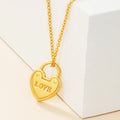 Hot Women Accessories Jewelry Elegant Love Heart Necklace Stainless Steel Custom Logo Heart Pendant Necklace for Gifts