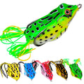 ZHUORUN 8 Colors Pvc Silicone Topwater Saltwater Pike Snakehead Floating Artificial Bionic Soft Baits Frog Lure for Fishing