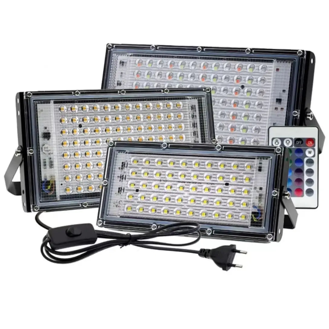 50W 100W Led Flood Light AC 110V 220V 230V 240V Outdoor Floodlight Spotlight IP65 Waterproof LED Street Lamp Landscape Lighting