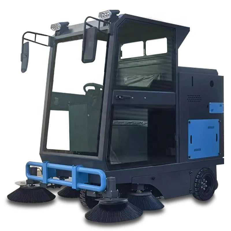 Floor Sweeper / Scrubber SJ1900 Medium Sweeper Equipped With High Pressure Washing Gun