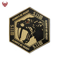 Swordtooth Tiger Eco-friendly 3D PVC Rubber Patch with Hook & Loop Custom Logo-Customizable Clothing Patch