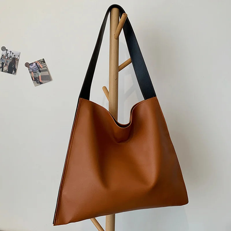 New Style Luxury Handbags Large Capacity Tote Bags Minimalist PU Leather Women's Shoulder Bags