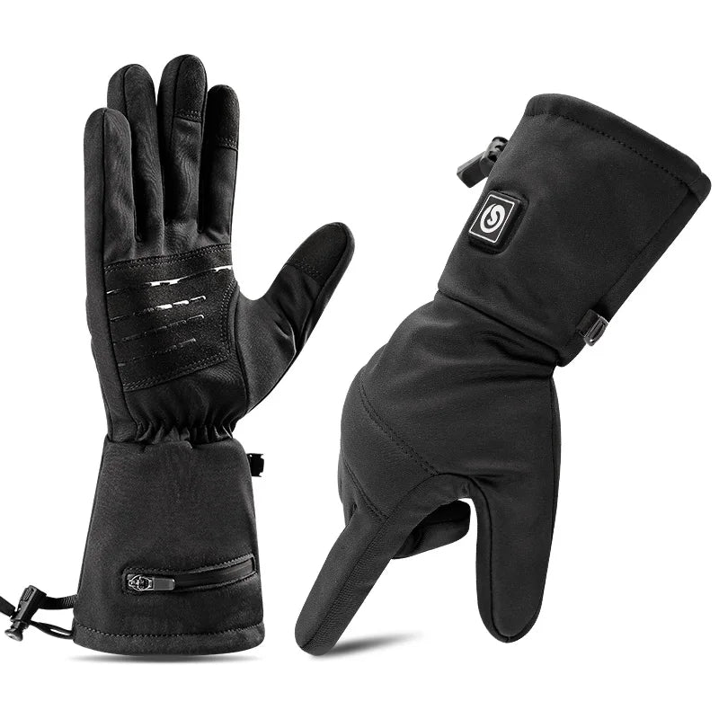 Soft Touching  Milk Silk Non Puffy Heated Gloves Liners Electric Heated Gloves Touchscreen Heat Glove Winter