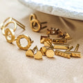eManco Girls Stainless Steel Stud Earrings for Women Office Small Round Earring Studs Minimalist Jewelry Wholesale
