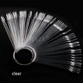 TSZS Nail Supplies 50pcs/bag Variety of Shapes Fan-Shaped Color Card Nail Polish Display Chart Manicure Scissors