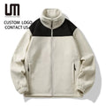 2025 Autumn/Winter Men Plus Size 5XL Fleece Jackets - Custom Logo Stand Collar Zipper Casual Outerwear (Trending Warm Coat)