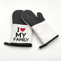 Topjlh Hot Sales Sublimation Blank Linen Cotton High Temperature Oven Mitt for Kitchen