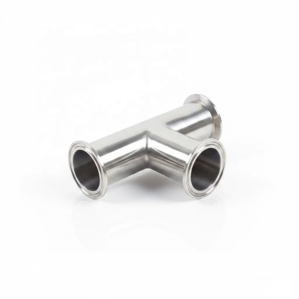 AOMITE Factory Price Wholesale Sanitary Polished Reducer Tee Stainless Steel 304/316L for Beer Brewing Equipment Pipe Fittings