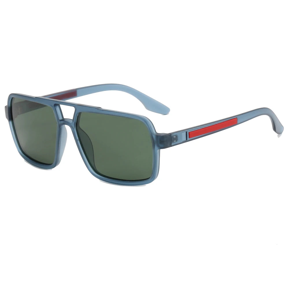 Superhot Eyewear 12704 Fashion 2023 Men Square Double Bridge Flat Top Polarized Sunglasses