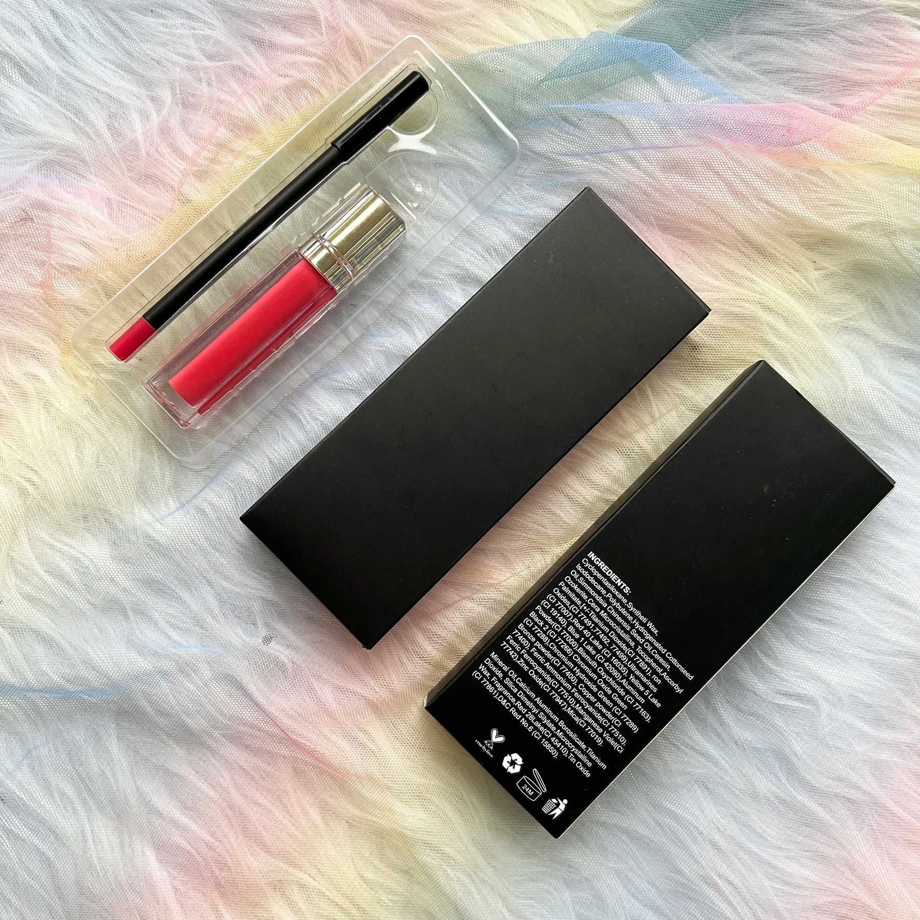 Custom Your Logos Lip Kit Waterproof Matte Lipstick High Pigmented Lip Liner Pencils Kits