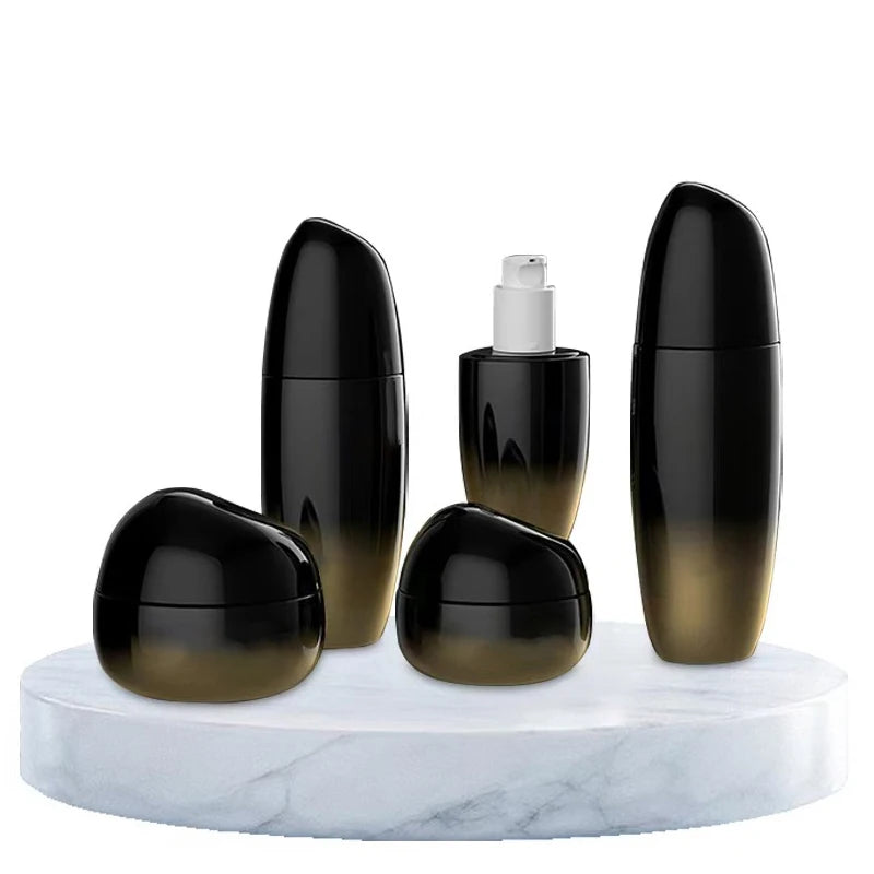 Whole Set 30ml 50ml 100ml 120ml Clear Logo Glass Bottle With Screw Cap Accept Customization for Skincare
