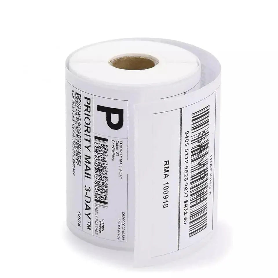 500 Labels 100 X 150 Thermal Printer Compatible Self-adhesive Sticker Paper Barcode Shipping Label