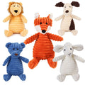 Fleece Durable Teething Training Puppies Squeaky Puppy Plush Toy Animal Chewing Pet Molar Dog Chew Toys