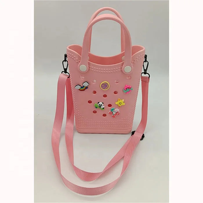 Sunshine Summer Eva Molded Rubber Silicone Crossbody Shoulder Simply Southern Women Fashion Handbag