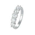 Silver 925 Original Total 2.2 Carat Brilliant Cut Pass Diamond Test D Color Moissanite Wedding Ring Band for Women Fine Jewelry