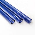 JR Glass Customized blue borosilicate glass tube