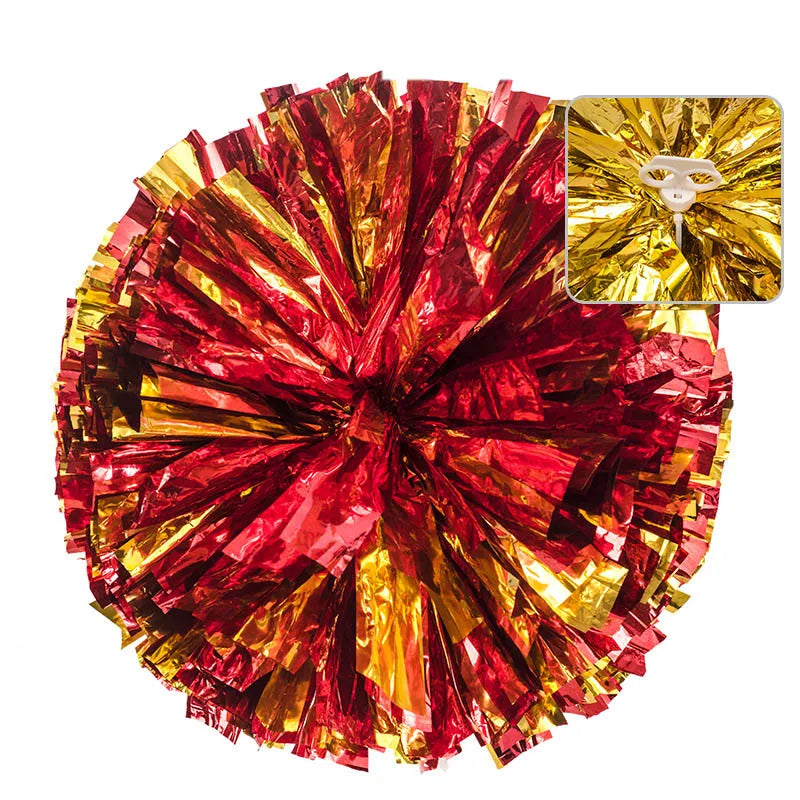 Normzls Custom Mix Metallic Plastic Holographic Cheer Poms Wholesale Cheerleading Pom Poms Large