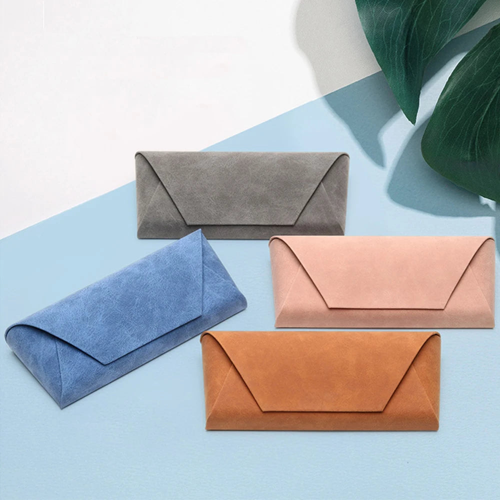 Yazhi Eva High-End Magnetic Closure PU Pink Handmade Felt Glasses Case with Protection & Storage