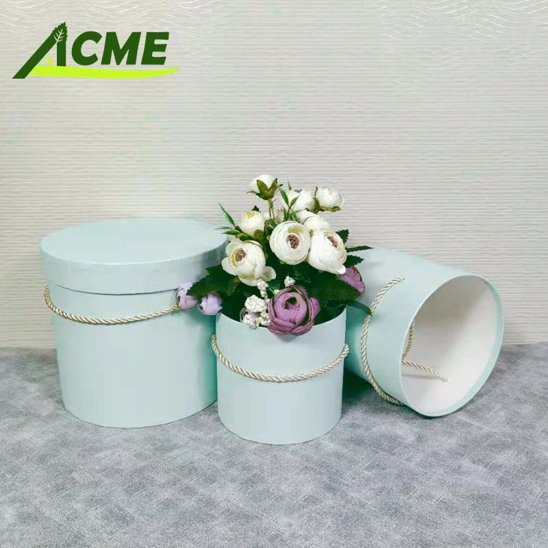 Luxury Cardboard Perfume Tube Boxes with UV Foil Handle Customized Wholesale Gift Packaging for Industrial Use for Flower Crafts