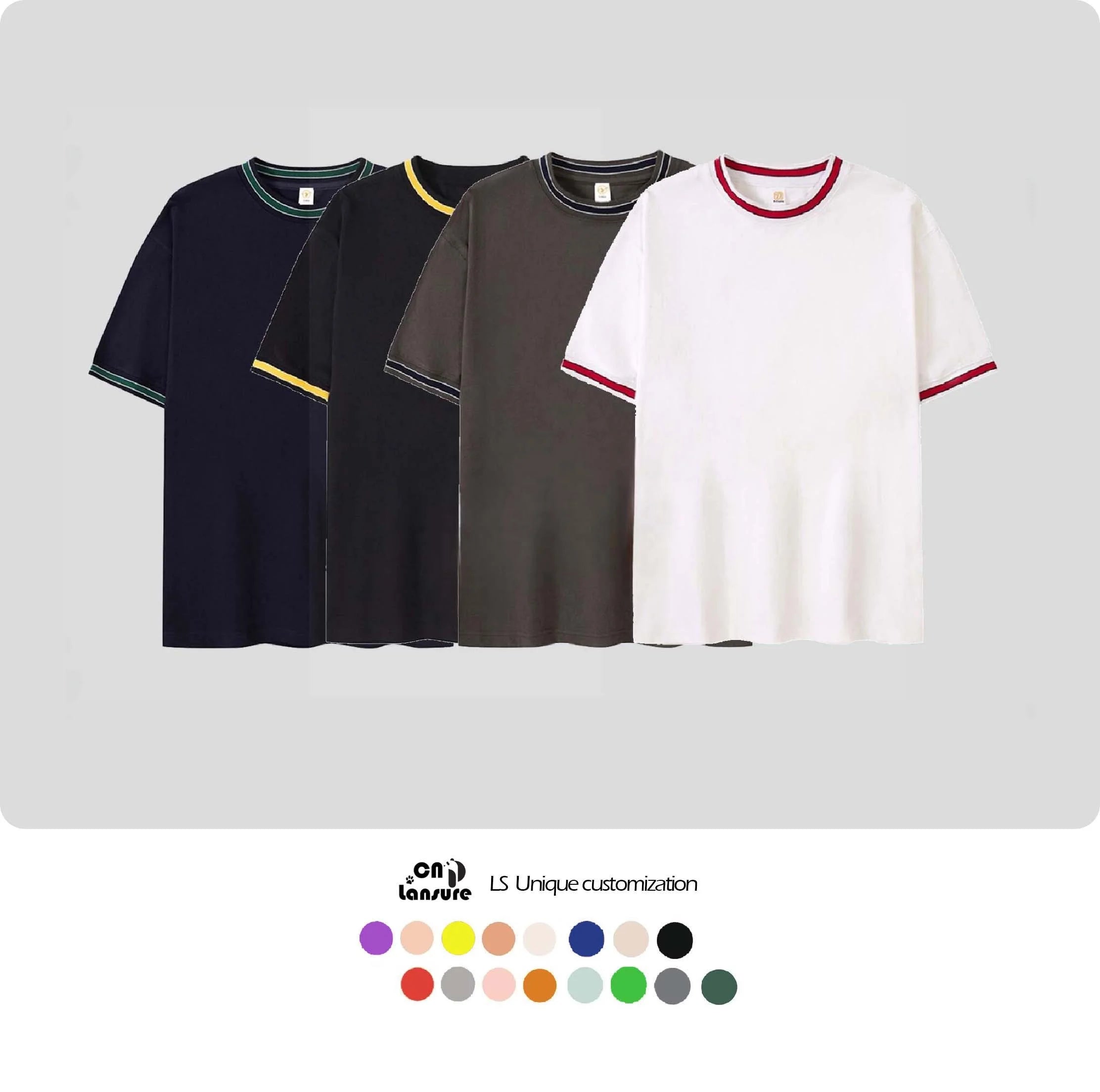 LS Supplier Custom Logo Unisex Men Women Solid Color Crop Top Short Sleeve T Shirts Men Brand New Casual Summer Female T Shirt