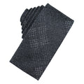 Elegant Men Women Grey Irregular Geometric Pattern Skinny Ties Custom Silk Fast Delivery Square Thin Tie for Suit