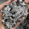 Natural Black Hair Quartz Crystal Crafts Bulk Healing Tumbled Stones with Chip Gravel Other Crystal Collections