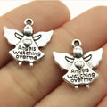 Angle Watching Over Me Zinc Alloy Angel Wing Pendant for Jewelry Making Jewelry Charm Pendant Accessory