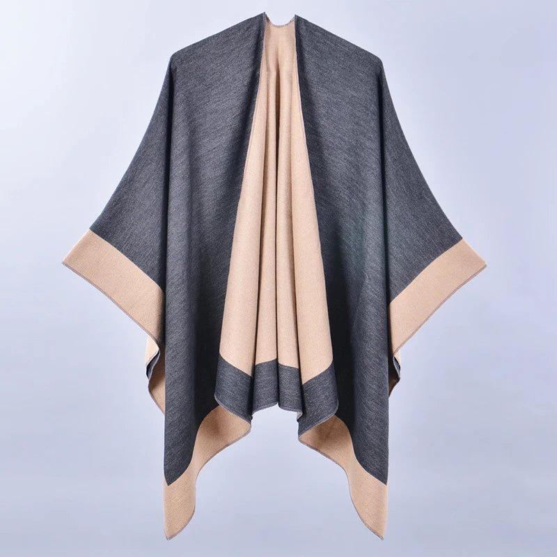New Ladies Cardigan Cashmere Shawl Plus Size Women's Poncho Designer Capes Poncho for Women Winter