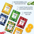 100% Natrual Organic Best Brightening Hydrating Sheet Facial Wholesale OEM Skin Care Oil Control Vitamin C Fruit Face