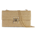 Trendy Design Portable Straw Clutch Purses Women Beach Handbags Boho Woven Envelope Wallet Chain Crossbody Shoulder Summer