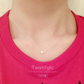 S925 Sterling Silver Necklace Wholesale Simple Fresh and Careful Sterling Silver Necklace Korean Fashion Silver Jewelry