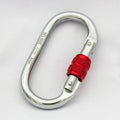 Chrome Plated O Type 25KN Mountaineering Buckle Outdoor Rock Climbing Main Lock Yoga Hammock Connection Ring for Rock Climbing