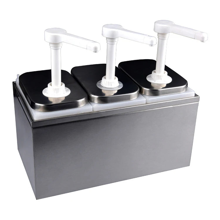 Restaurant Kitchen Stainless Steel Food Grade Multi-purpose Fast Food Counter Top Sauce Dispenser