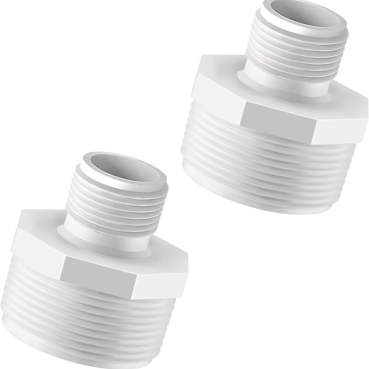 PVC Garden Hose Adapter External Thread 3/4" NPTx 3/4"GHT Rain Barrel Garden Faucet tank Inside Connection