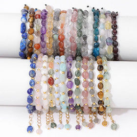 Natural Stones for Bracelet Wholesale Irregular Stone Beads for Women and Men Bracelet Natural Stone