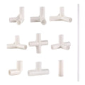 Inner Diameter 12mm PVC 60 90 120 135 Degree Straight Elbow Cross Tee Connectors