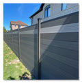 UK Landscape Style WPC Wood Fencing for Patio Courtyard Farm Garden House-Easily Assembled Rot Proof Embossed Rail