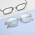 Oversized Square Titanium Prescription Rimless Eye Glasses Frames Spectacle Custom Optical Glasses 2022 Newest