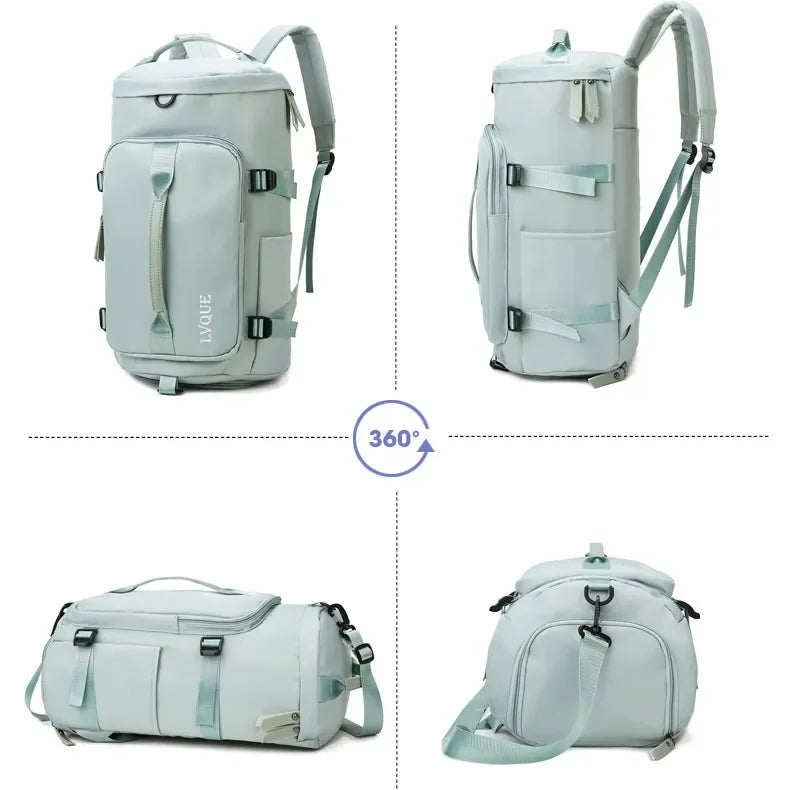 Outdoor Separation Nylon Waterproof Customized Sports Bag Custom Gym Bag Duffel Travel Bags
