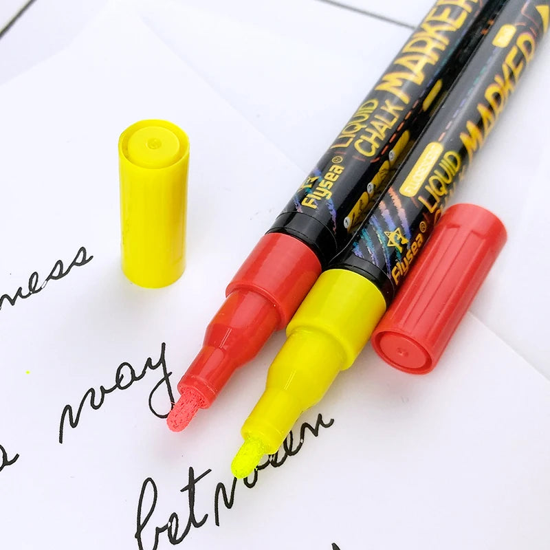 OEM logo Offer White Colour Chalk Marker Hair Liquid Chalk Pens