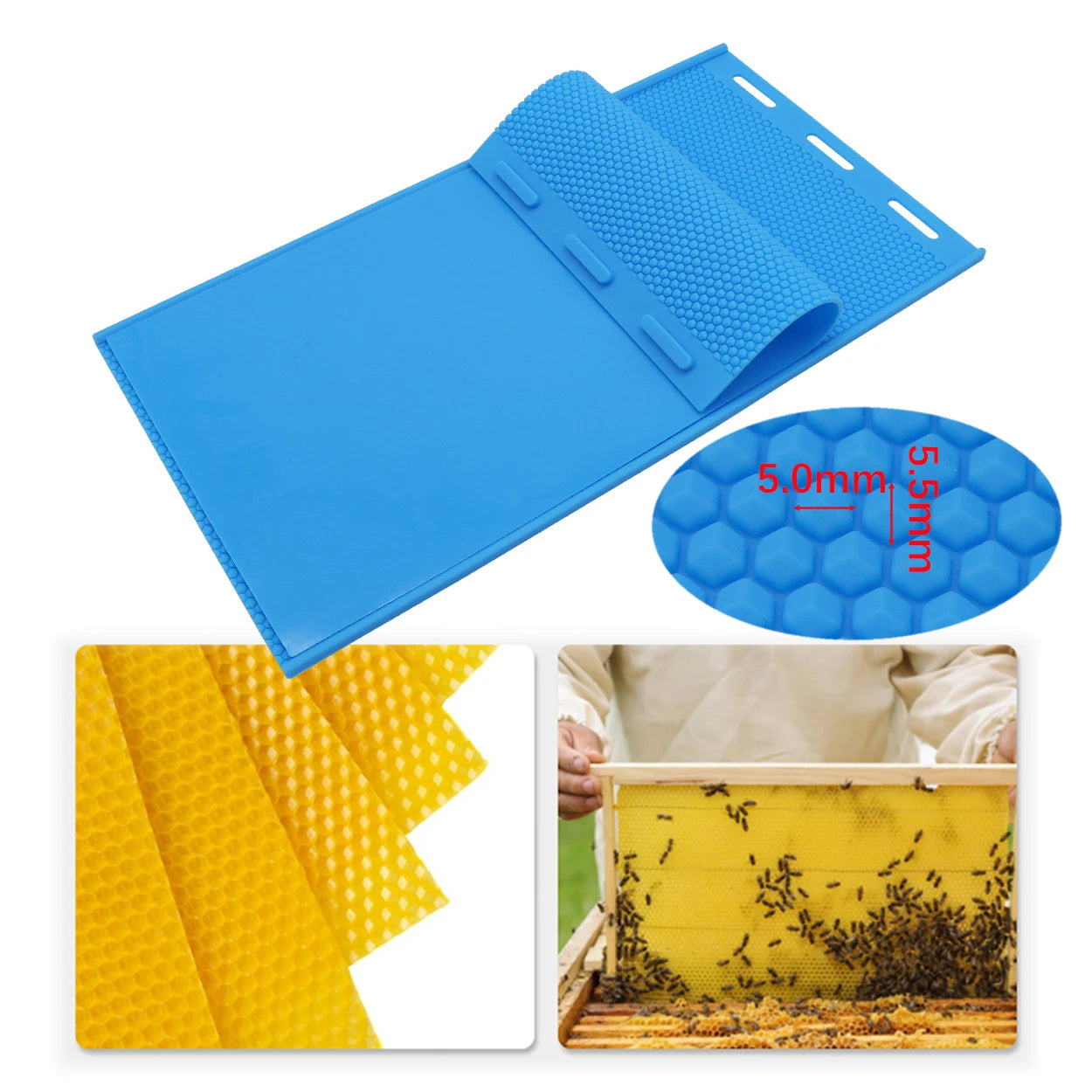 Beeswax Mold Flexible Beeswax Impression Silicone Beeswax Foundation Sheets