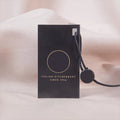 Customized Small Black Paper Hang-Tag with Lock String for Packaging Jewelry Glasses Watches