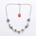 Creative Hip Hop Dainty Colorful Round Smile Face Pearl Zircon Link Chain Pendant Necklace for Men Engagement Jewelry